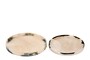 Casa Padrino Luxus Tablett 2er Set Schwarz / Cremewei� - 2 dekorative Tabletts aus Kunstharz in transparenter Optik - Luxus Deko Accessoires