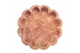 Casa Padrino Luxus Tablett Rosa  25 x H. 4 cm - Rundes Tablett Petal aus hochwertigem Pink Kalipare Marmor - Luxus Deko Accessoires
