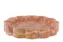 Casa Padrino Luxus Tablett Rosa  25 x H. 4 cm - Rundes Tablett Petal aus hochwertigem Pink Kalipare Marmor - Luxus Deko Accessoires
