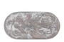 Casa Padrino Luxus Tablett Schwarz 50 x 25 x H. 1,7 cm - Rechteckiges Deko Tablett aus Kunstharz mit transparent schwarzer Wirbeloptik - Luxus Deko Accessoires