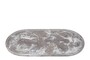Casa Padrino Luxus Tablett Schwarz 50 x 25 x H. 1,7 cm - Rechteckiges Deko Tablett aus Kunstharz mit transparent schwarzer Wirbeloptik - Luxus Deko Accessoires