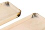 Casa Padrino Luxus Tabletts 2er Set Schwarz / Beige - Elegante Deko Tabletts aus transluzentem Kunstharz in Schwarz und Creme - Luxus Deko Accessoires