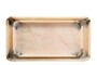 Casa Padrino Luxus Tabletts 2er Set Schwarz / Beige - Elegante Deko Tabletts aus transluzentem Kunstharz in Schwarz und Creme - Luxus Deko Accessoires