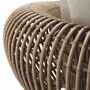 Casa Padrino Luxus Garten Sessel Braun / Sandfarben 120,5 cm - Garten & Hotel M�bel