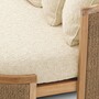 Casa Padrino Luxus Garten Sessel mit 2 Kissen Naturfarben - Hotel M�bel - Garten M�bel - Outdoor M�bel - Luxus M�bel