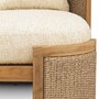 Casa Padrino Luxus Garten Sessel mit 2 Kissen Naturfarben - Hotel M�bel - Garten M�bel - Outdoor M�bel - Luxus M�bel