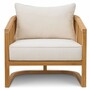 Casa Padrino Luxus Teakholz Garten Sessel Naturfarben - Teakholz Garten M�bel