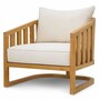 Casa Padrino Luxus Teakholz Garten Sessel Naturfarben - Teakholz Garten M�bel