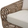 Casa Padrino Luxus Garten Sofa Braun / Sandfarben 229,5 cm - Garten & Hotel M�bel