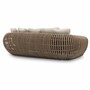 Casa Padrino Luxus Garten Sofa Braun / Sandfarben 229,5 cm - Garten & Hotel M�bel