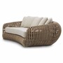 Casa Padrino Luxus Garten Sofa Braun / Sandfarben 229,5 cm - Garten & Hotel M�bel