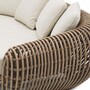 Casa Padrino Luxus Garten Sofa Braun / Sandfarben 229,5 cm - Garten & Hotel M�bel