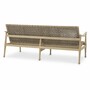 Casa Padrino Luxus Teakholz Garten Sofa Greige 180 cm - Teakholz Garten M�bel
