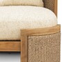 Casa Padrino Luxus Garten Sofa mit 5 Kissen Naturfarben 180 cm - Hotel M�bel - Garten M�bel - Luxus M�bel