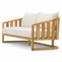 Casa Padrino Luxus Teakholz Garten Sofa Naturfarben 180 cm - Teakholz Garten M�bel