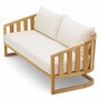 Casa Padrino Luxus Teakholz Garten Sofa Naturfarben 180 cm - Teakholz Garten M�bel
