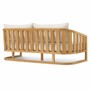 Casa Padrino Luxus Teakholz Garten Sofa Naturfarben 180 cm - Teakholz Garten M�bel