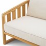 Casa Padrino Luxus Teakholz Garten Sofa Naturfarben 180 cm - Teakholz Garten M�bel