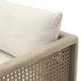 Casa Padrino Luxus Teakholz Garten Sofa Sandfarben / Beige 194 cm - Garten M�bel