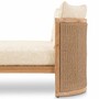 Casa Padrino Luxus Gartenliege Naturfarben 162 cm - Luxus Poolliege - Luxus Sonnenliege - Hotel M�bel - Garten M�bel