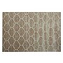 Casa Padrino Luxus Teppich Beige / Creme 200 x 280 cm - Handgewebter Wohnzimmer Teppich mit Wellenmuster 
