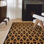 Casa Padrino Luxus Teppich Schwarz / Braun 301 x 202 cm - Rechteckiger Wollteppich