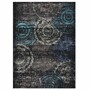 Casa Padrino Luxus Teppich Schwarz / Bunt 300 x 200 cm - Rechteckiger Wollteppich - Wohnzimmer Teppich - Hotel Teppich