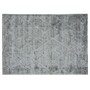 Casa Padrino Luxus Teppich Grau 200 x 280 cm - Ornamentmuster in Hoch-Tief-Optik 