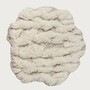 Casa Padrino Luxus Wandteppich Wei� 100 cm - Luxus Wanddeko Accessoires