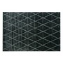 Casa Padrino Luxus Teppich Schwarz / Grau 200 x 280 cm - Handgewebter Wohnzimmer Teppich mit Rautenmuster 