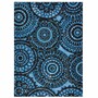 Casa Padrino Luxus Teppich Blau / Schwarz 300 x 200 cm - Rechteckiger Wollteppich - Wohnzimmer Teppich - Hotel Teppich