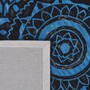 Casa Padrino Luxus Teppich Blau / Schwarz 300 x 200 cm - Rechteckiger Wollteppich - Wohnzimmer Teppich - Hotel Teppich