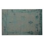 Casa Padrino Luxus Teppich T�rkis / Grau 280 x 360 cm - Handgewebter Vintage Wohnzimmer Teppich 
