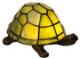 Casa Padrino Luxus Tiffany Tischleuchte Schildkr�te Gelb / Bronze 20 x 14 x H. 13 cm - Tiffany Deko Leuchte - Luxus Interior - Luxus Art Deco Leuchten - Tiffany Leuchten 