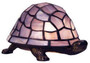 Casa Padrino Luxus Tiffany Tischleuchte Schildkr�te Lila / Bronze 20 x 14 x H. 13 cm - Tiffany Deko Leuchte - Luxus Interior - Luxus Art Deco Leuchten - Tiffany Leuchten 