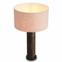 Casa Padrino Luxus Tischleuchte Bronze / Messing / Schwarz / Creme H. 76 cm