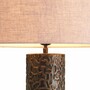 Casa Padrino Luxus Tischleuchte Bronze / Messing / Schwarz / Creme H. 76 cm