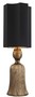 Casa Padrino Luxus Tischleuchte Antik Gold / Schwarz 30,5 x 30,5 x H. 96 cm - Wohnzimmer Lampe - Luxus Qualit�t