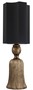 Casa Padrino Luxus Tischleuchte Antik Gold / Schwarz 30,5 x 30,5 x H. 96 cm - Wohnzimmer Lampe - Luxus Qualit�t