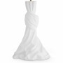 Casa Padrino Luxus Tischleuchte Wei� / Creme H. 88 cm - Runde Schreibtischleuchte - Luxus Leuchten