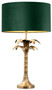 Casa Padrino Luxus Tischleuchte Palme Vintage Messing / Gr�n  45 x H. 76 cm - Schreibtischleuchte im Palmen Design - Luxus Tischleuchten - Luxus M�bel - Luxus Qualit�t