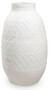 Casa Padrino Luxus Tonvase Wei�  60 x H. 106,5 cm - Handgefertigte Runde Deko Vase - Wohnzimmer Deko - Garten Deko - Deko Accessoires 