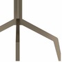 Casa Padrino Luxus Esstisch mit Travertin Tischplatte Grau / Bronze  120 cm