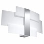 Casa Padrino LED Wandleuchte Silber / Wei� 42 cm - LED Wandleuchten