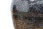 Casa Padrino Luxus Vase  24-33 x H. 24-29 cm - Bauchige Keramik Vase im Antik-Look - Luxus Deko Accessoires