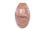 Casa Padrino Luxus Vase  24 x H. 38,5 cm - Elegante Deko Vase aus massivem Farbglas in marmorierten Lavendelt�nen - Luxus Deko Accessoires