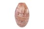 Casa Padrino Luxus Vase  24 x H. 38,5 cm - Elegante Deko Vase aus massivem Farbglas in marmorierten Lavendelt�nen - Luxus Deko Accessoires