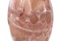 Casa Padrino Luxus Vase  24 x H. 38,5 cm - Elegante Deko Vase aus massivem Farbglas in marmorierten Lavendelt�nen - Luxus Deko Accessoires