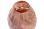 Casa Padrino Luxus Vase  24 x H. 38,5 cm - Elegante Deko Vase aus massivem Farbglas in marmorierten Lavendelt�nen - Luxus Deko Accessoires