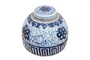 Casa Padrino Luxus Vase  30 x H. 23 cm - Bauchiges Vorratsgef�� aus Porzellan - Luxus Deko Accessoires